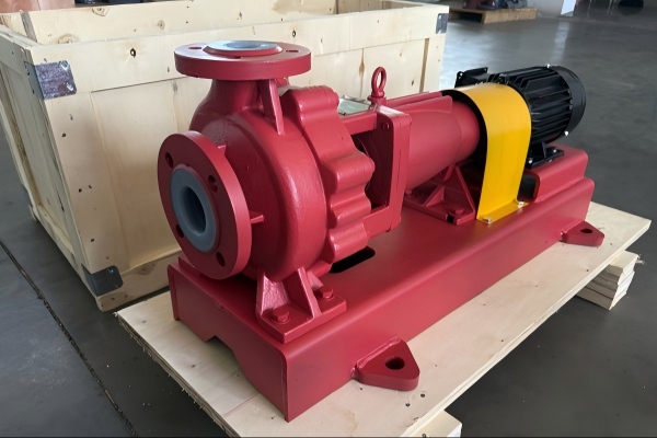 Delivery of Teflon-lined centrifugal pump